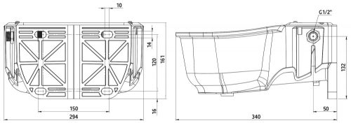 S30 plastična automatska pojilica s održavanjem razine - 5 litara