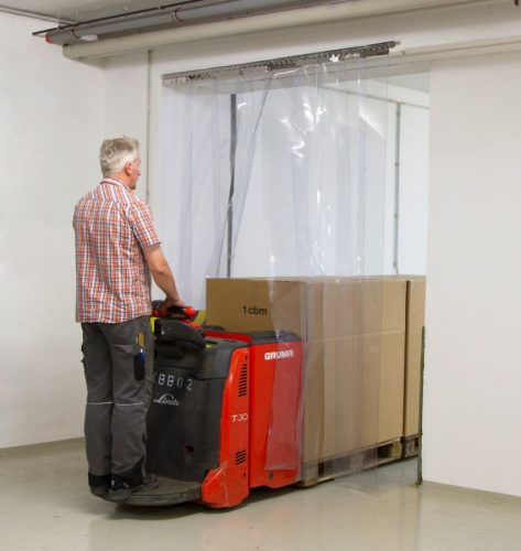 Prozirna PVC trakasta zavjesa u roli 20cm x 2mm - 50 m