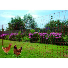   AKO PoultryNet električna mreža za perad, narančasta, 50 m x 106 cm, s dvostrukim zabodnim šiljcima