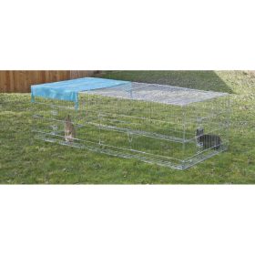   Vanjski ograđeni kavez za male životinje sa zaštitom od bijega, kavez za kuniće - 230 x 115 x 70 cm