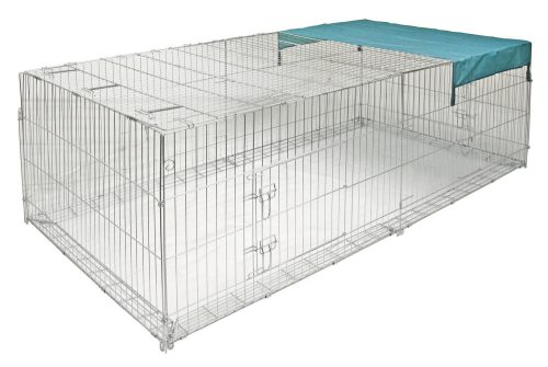 Vanjski ograđeni kavez za male životinje sa zaštitom od bijega, kavez za kuniće - 230 x 115 x 70 cm