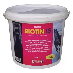 Biotin za konje s 15 mg biotina po dozi – 5 kg kanta