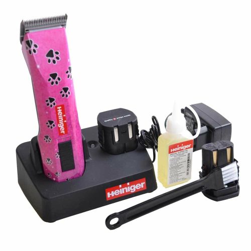 Heiniger Saphir Pink mašinica za šišanje s 2 baterije i glavom za šišanje