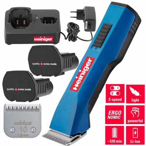 Heiniger Saphir bežični aparat za šišanje s 2 baterije, glavom za šišanje i koferom