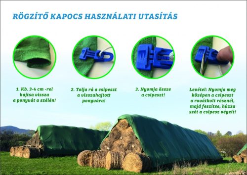 Pričvrsna kopča za bálatakaró i kazaltakaró ceradu – 30 kom/pakiranje